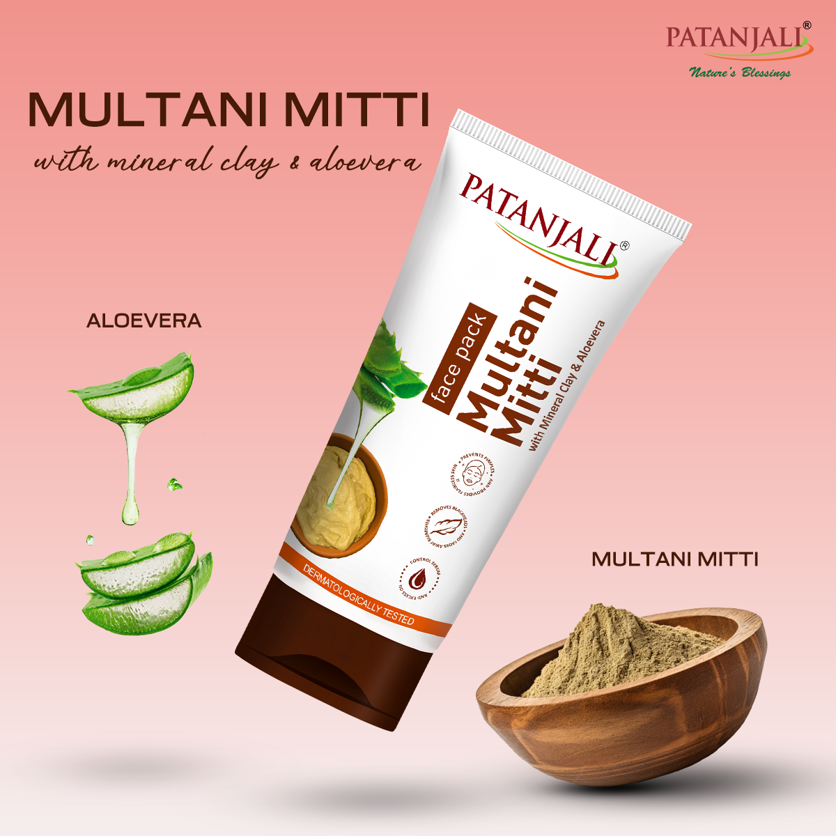 Patanjali Multani Mitti Face Pack – 100 g - Image 10