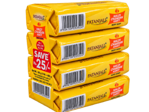 Patanjali Haldi Chandan Kanti Body Soap 400 GM ( 100 gm X 4 Pcs)